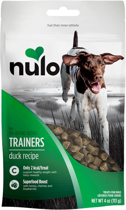 Grain-Free Low-Calorie Duck Recipe Training Treats for Dogs and Puppies, 4 Ounce Pouch