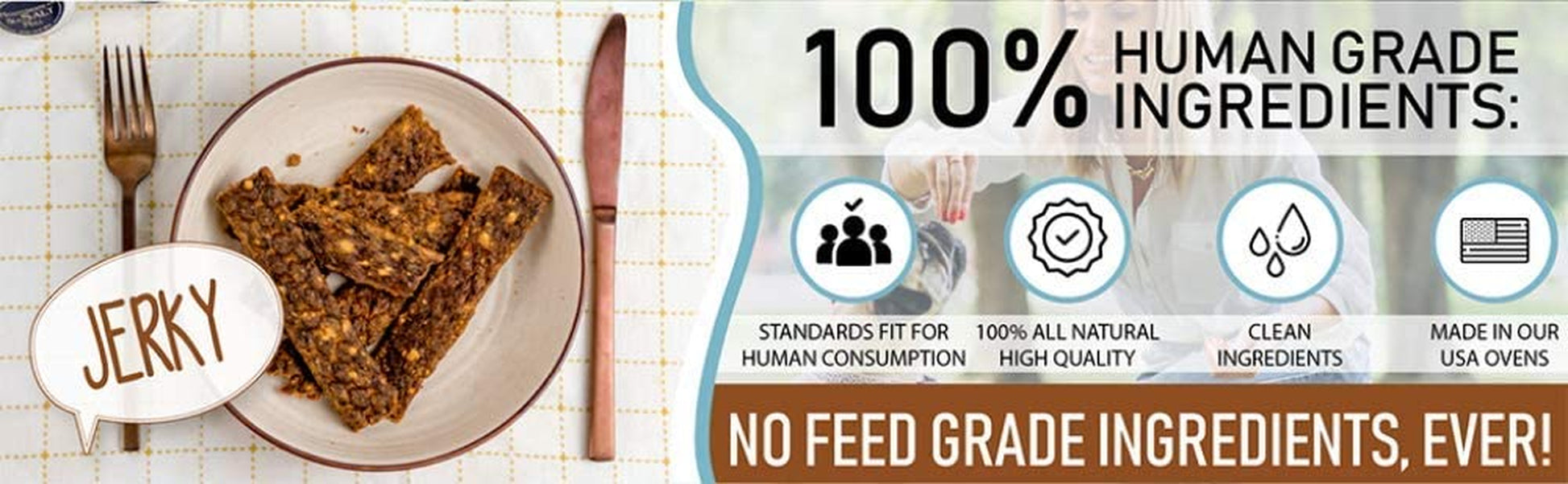 Premium Beef and Banana Dog Treats, 5 Oz - 100% Human Grade, USA Made, High Protein, Grain Free, Limited Ingredients, No Fillers, BHA-BHT Free, Soft and Tender